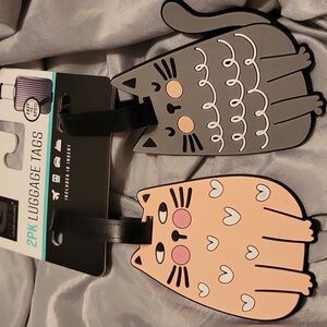 Cat 🐈 luggage tags 2pc set brand